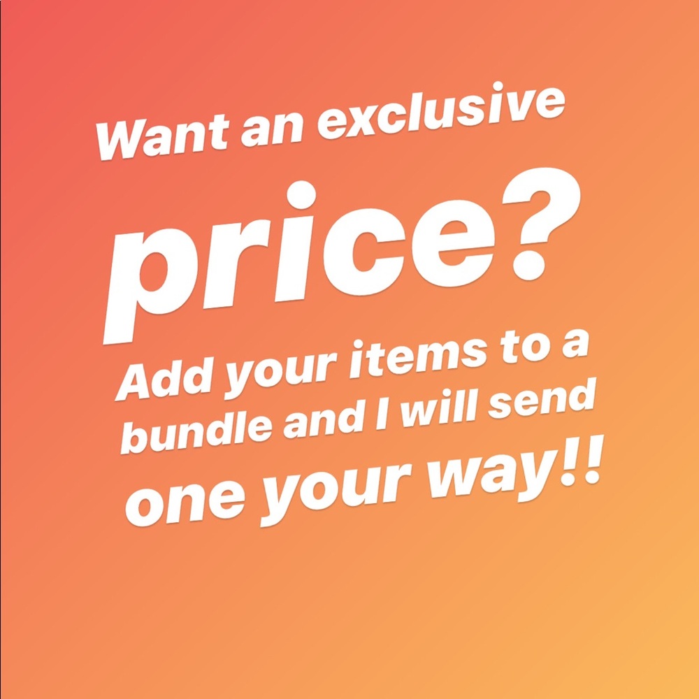 🌟Bundle your item(s) for an exclusive price🌟